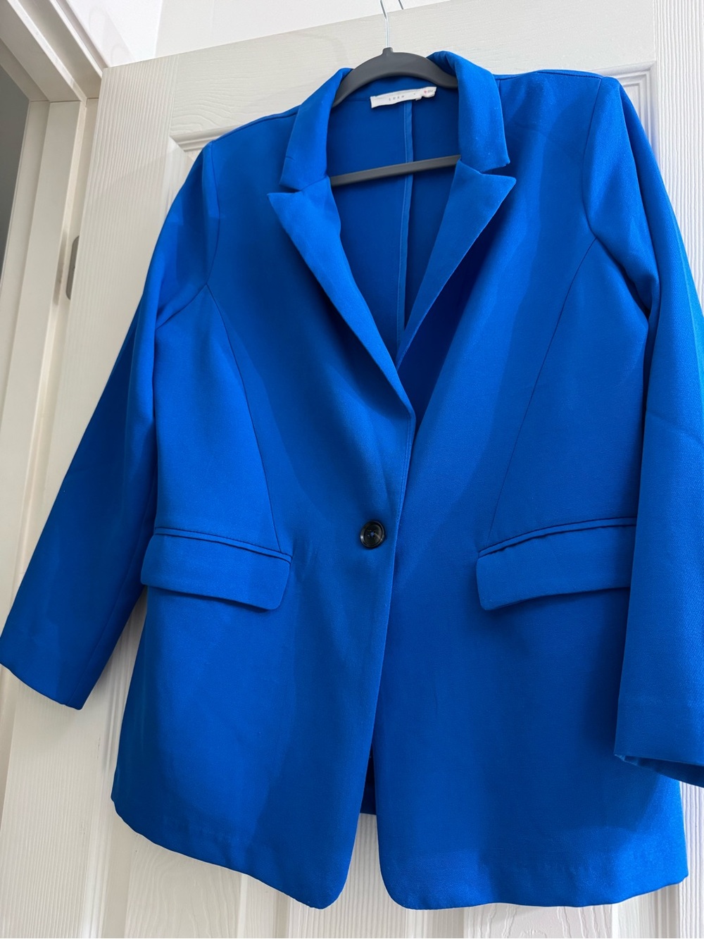 Lush Electric Blue Single-Button Blazer